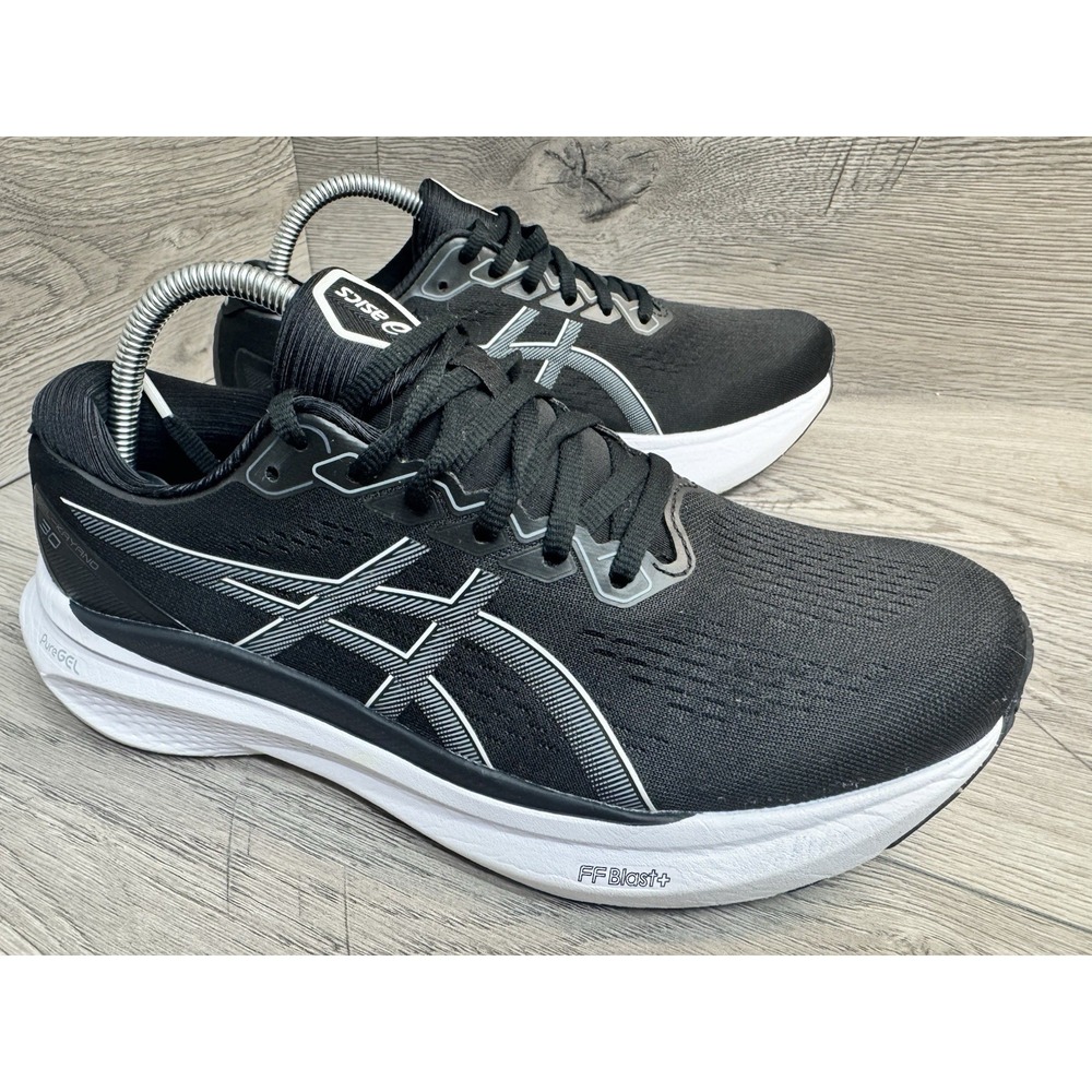 ASICS Gel-Kayano 30 Womens Size 9 M Black White Athletic Sneaker Shoes 1012B357